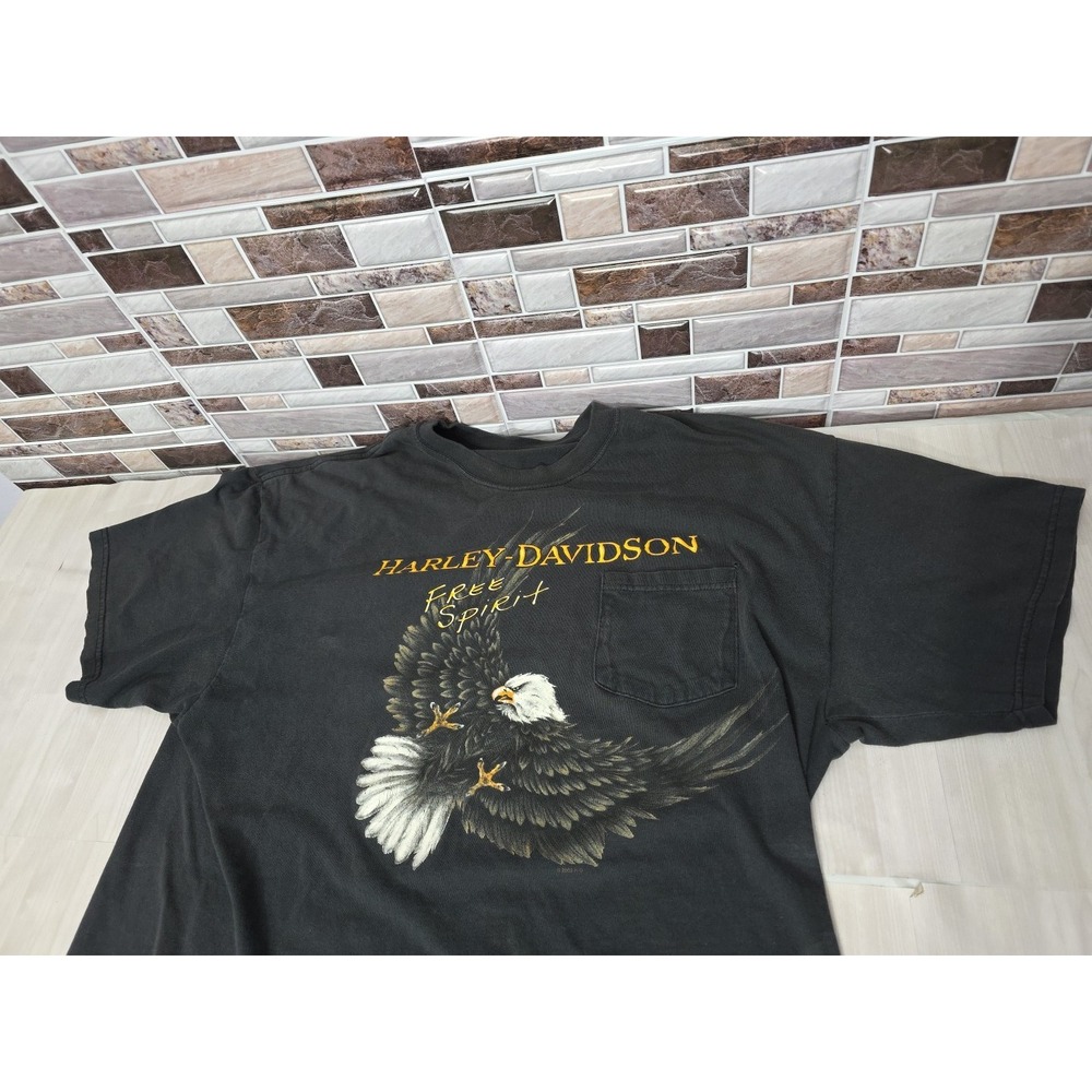 Vintage 2000 Harley Davidson Sauk Prairie WI HOG Hospital T-Shirt XL Free Spirit - Picture 3 of 16